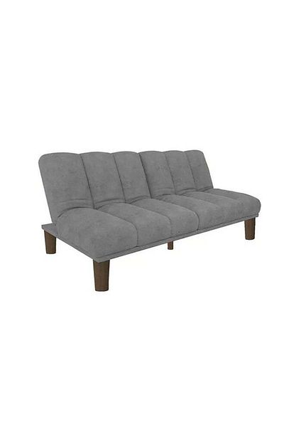 soufa dibaj Soso | 3-Seater Sofa Upholstered In Velvet 180x84x94 cm - Grey