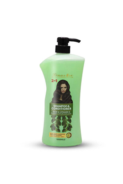 Linarose لينا روز شامبو وبلسم للشعر بخلاصة السدر وفيتامين اي - 1000 مل
