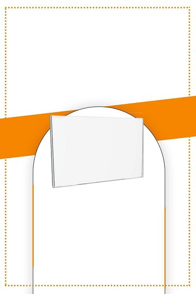 Etias Reklam A7 U Type - 5-Piece Table Top, 2.8 mm Transparent Plexi Foiling Brochure Holder
