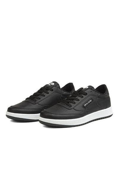 Pierre Cardin Daily Lace-Up Walking Shoes Water Resistant Black White Shoes