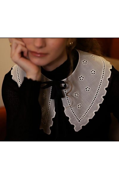 Morecottonmorenaturel Cotton Vintage Mobile Collar Star Piece