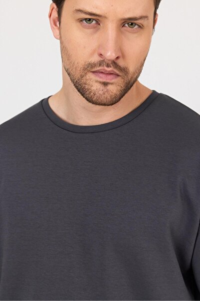 yakamor Ανδρικό μπλουζάκι Doubleface Interlock O oversized