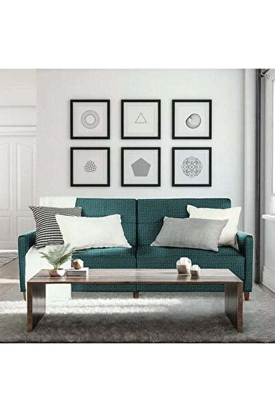 soufa dibaj أوديسا | أريكة بمقعدين، مُنجّدة بالمخمل، مقاس ١٩٣×٨٥×٨٦ سم - فيروزي