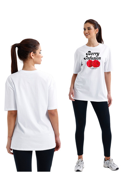 pxm تي شيرت مطبوع للجنسين مقاس كبير للبالغين