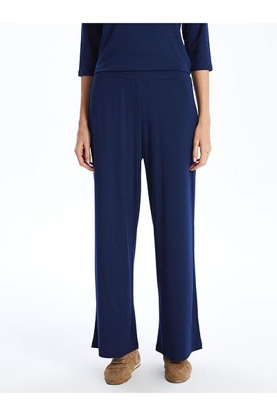 LC Waikiki Lcwaikiki Classic Elastic Waist Wide Leg Women's Trousers (S5)