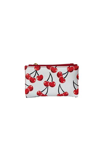 Ecrou Cherry Patterned Handbag White