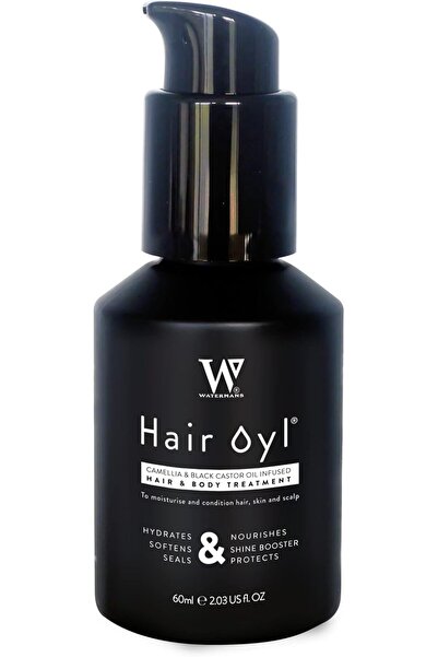 Watermans زيت الكاميليا والخروع الأسود للشعر - غني للشعر الجاف والتالف والمجعد