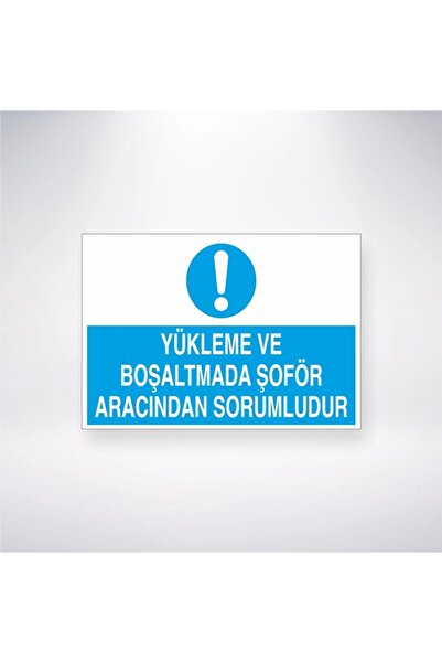 Reysa Tasarım Driver in Charge of Loading and Unloading Sticker 20X28 cm