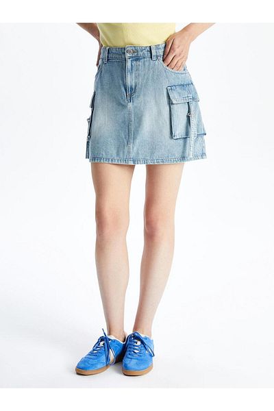 LC Waikiki Fusta mini Jean cu potrivire standard (S5)