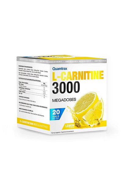 Quamtrax Set 20 x Quamtrax - L-Carnitine 3000 25ML Lemon