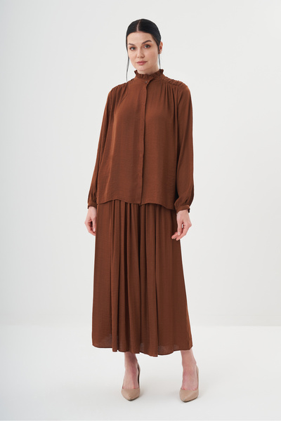 Jupe Kadın Cinderella Piliseli Etekli Takım 8528