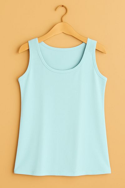 JENİKA Tricou de damă din bumbac cu bretele groase