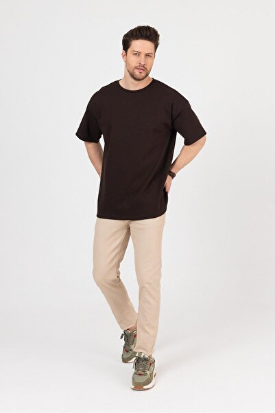 yakamor Ανδρικό μπλουζάκι Doubleface Interlock O oversized