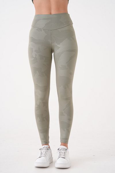 EndFlower Camouflage Patterned Sports Leggings Matte Look Gathering