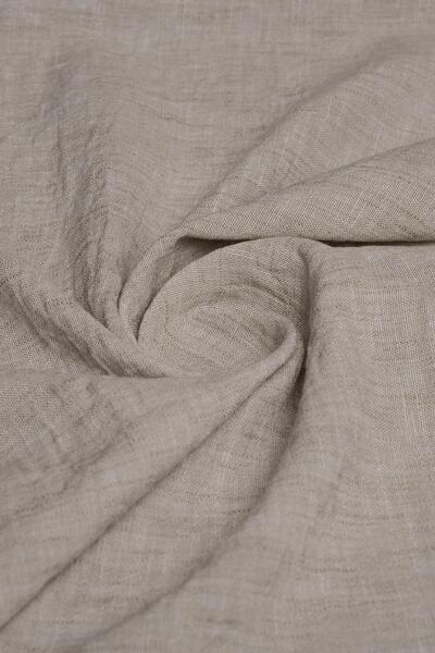 Kumaş Deposu Aspect de in, poliester, culoare nurcă din material tip stofă