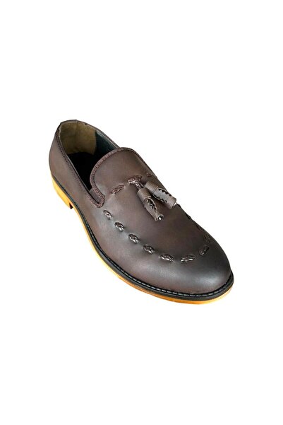Liger Erkek Klasik Loafer Ayakkabı KAHVERENGİ