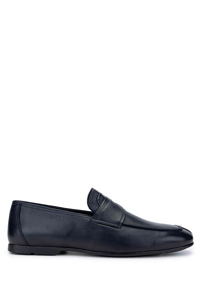 Tamer Tanca Men's Genuine Leather Navy Blue Loafers