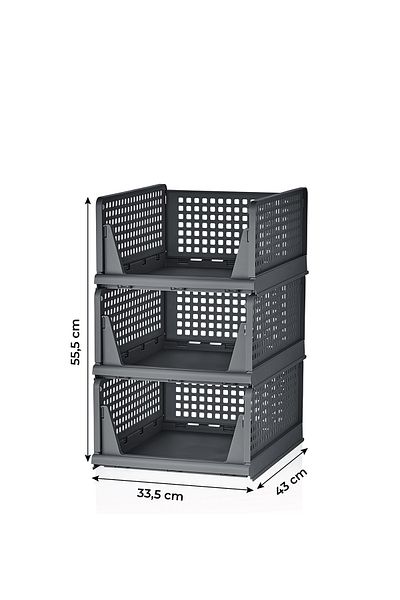 Kavi Entegre Plastik 3-Tier Portable Cabinet Drawer