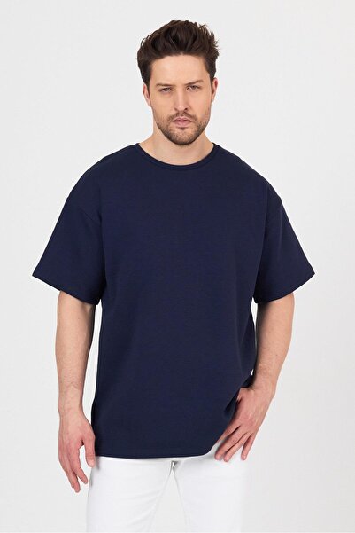 yakamor Ανδρικό μπλουζάκι Doubleface Interlock O oversized