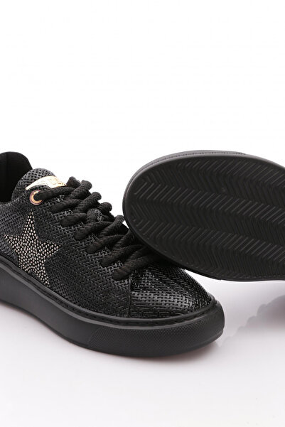 DGN Kadın Silver Taşli Baskili Sneakers Ayakkabı 12211539101