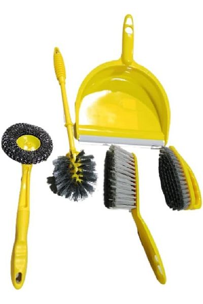 CLASSYTOUCH 5 Piece Dustpan With Brush Set