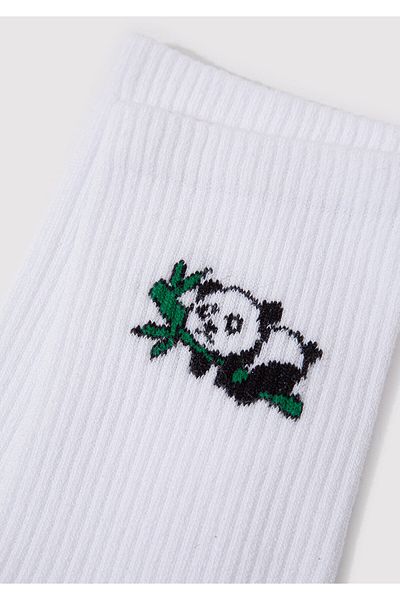 Mavi Бели чорапи с принт Panda до глезена 1913261-620