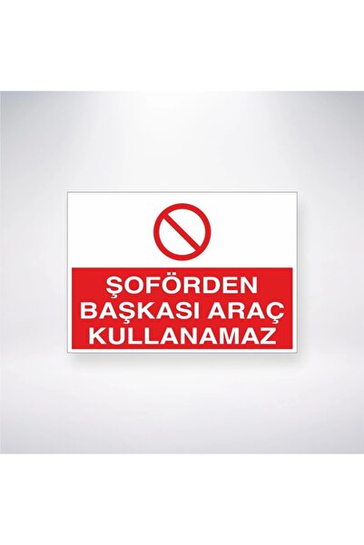 Reysa Tasarım Only the Driver Can Drive Another Car Sticker 20X28 cm