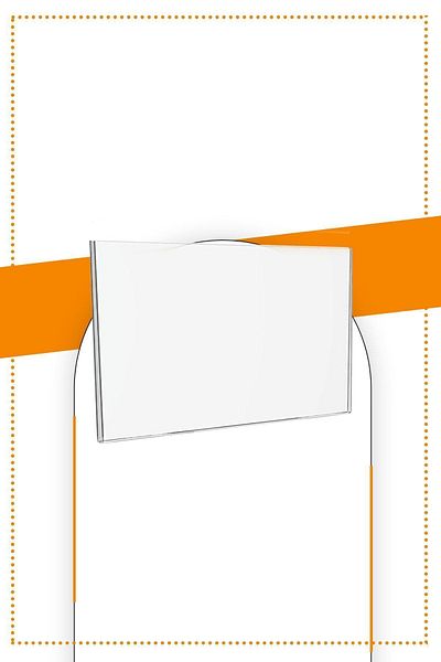 Etias Reklam A4 U Type Horizontal Table Top 10 Pack / 2.8 Mm Transparent Plexi Fountain / Brochure Holder