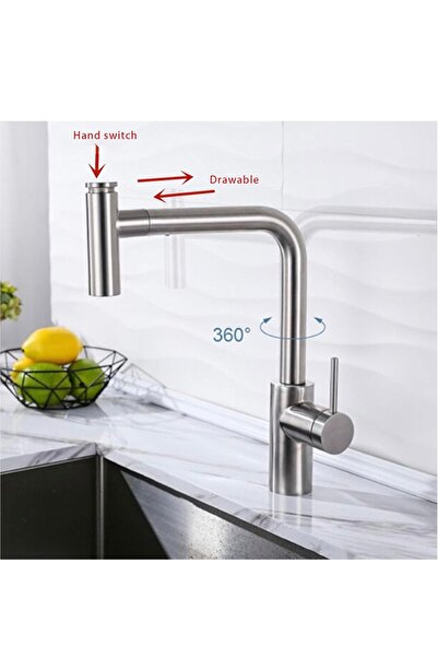 İyem Mutfak Musluk Eviye Bataryası Çok modlu Spiralli