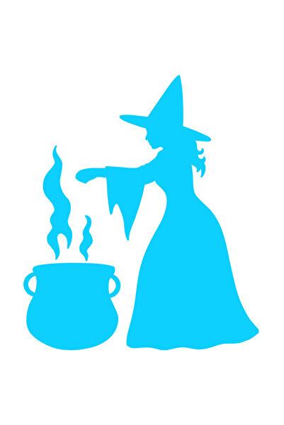 StoryGift Romania Sticker Exterior Cu O Vrajitoare Care Prepara O Noua Potiun...