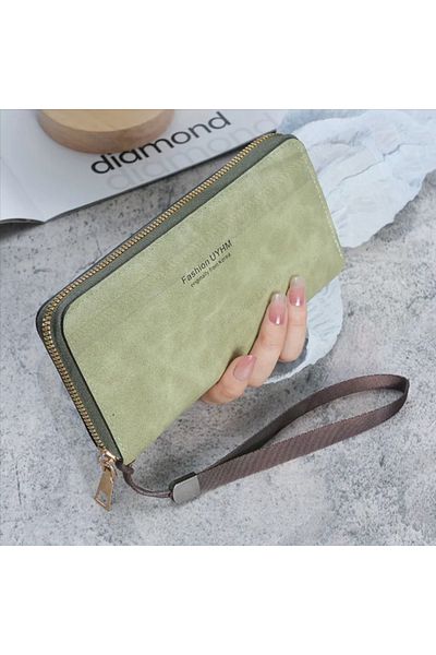 Weixier Original Korea, Stylish Women's Wallet with Zipper with Paper Money, Coin, Phone and Card Holder Compartments