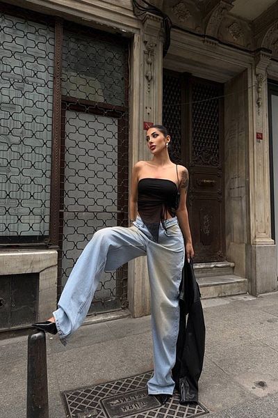 Joana Blugi Damă Oversize Albastri Renata
