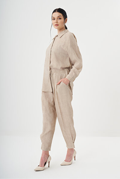 Jupe Kadın Gömlek Detaylı Basic Takım 8532