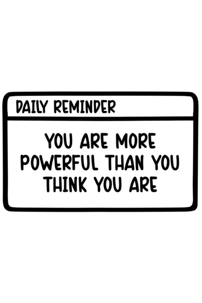 StoryGift Romania Sticker Exterior Cu Text Motivational "esti Mult Mai Putern...