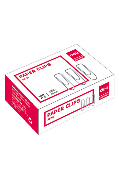 Deli Agrafe metalice pentru hârtie 28mm 100 buc/cutie Deli