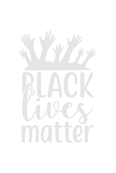 StoryGift Romania Sticker Autocolant 70CM Exterior cu mesajul in engleza "Black lives matter" - vietile negre co