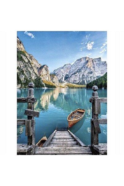 zola Σετ ζωγραφικής με αριθμούς για παιδιά και ενήλικες με ακουαρέλες, καμβάς 40×50 εκ., φύση Βουνό και λίμνη