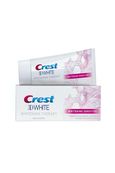 CREST 3d White Toothpaste Whitening Sensitive 75 ml | Gentle Whitening For Sensitive Teeth