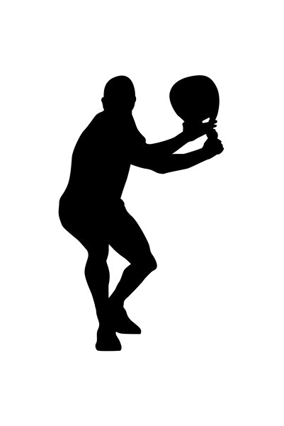 StoryGift Romania Sticker Autocolant 70CM Exterior pentru pasionatii de tenis - racheta de tenis , Vinyl Negru, 70 cm