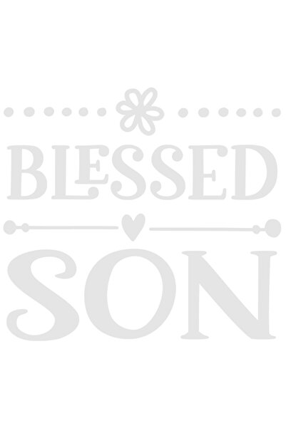 StoryGift Romania Sticker Adeziv 90CM Exterior cu textul in engleza "Blessed ...