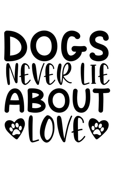 StoryGift Romania Sticker Autocolant 70CM Exterior cu mesajul "Cainii nu mint niciodata cu privire la iubire" ,