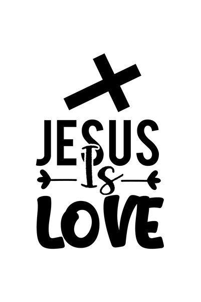 StoryGift Romania Sticker Exterior Cu Mesajul In Engleza "jesus Is Love" - Ii...