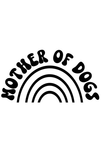 StoryGift Romania Sticker Adeziv 90CM Exterior cu textul in limba engleza "Mother of dogs" - mama de caini , Vin