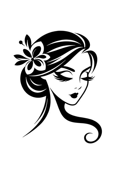 StoryGift Romania Sticker Autocolant 70CM Exterior cu o femeie frumoasa - flo...