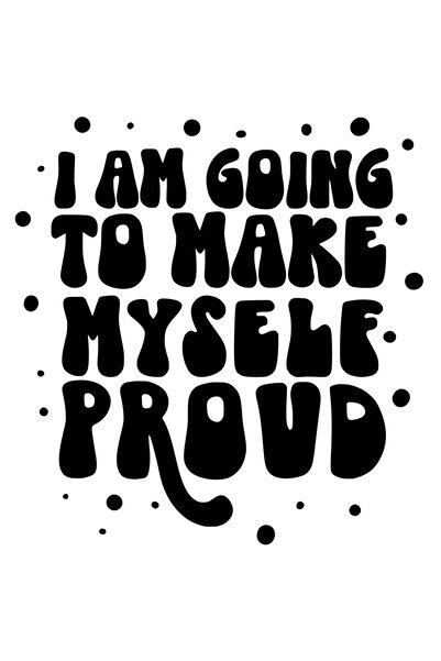 StoryGift Romania Sticker Autocolant 70CM Exterior cu mesajul "I am going to ...