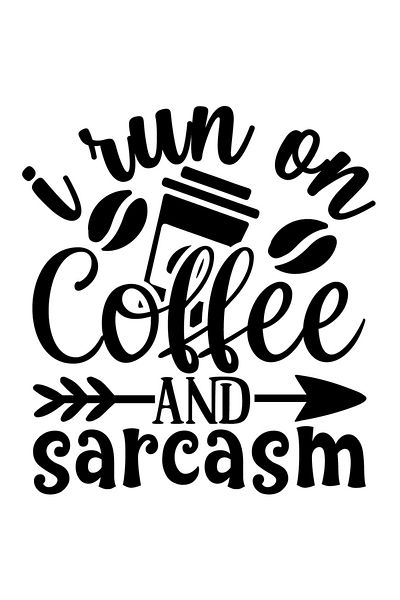 StoryGift Romania Sticker Adeziv 90CM Exterior cu mesajul "Functionez cu sarcasm si cafea" , Vinyl Negru, 90 cm