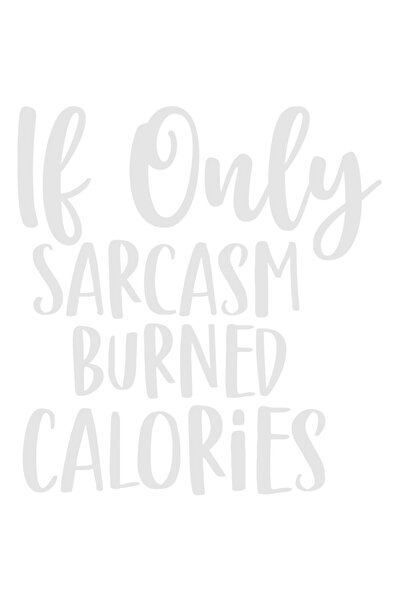 StoryGift Romania Sticker Exterior cu mesaj comic in engleza "If only sarcasm...
