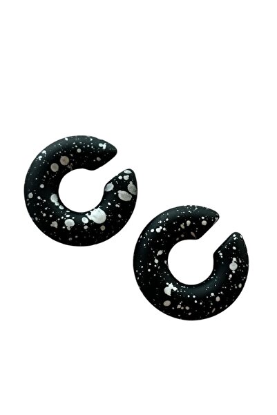 TAKIŞTIR Black Color Ear Cuff Earrings (Pair)