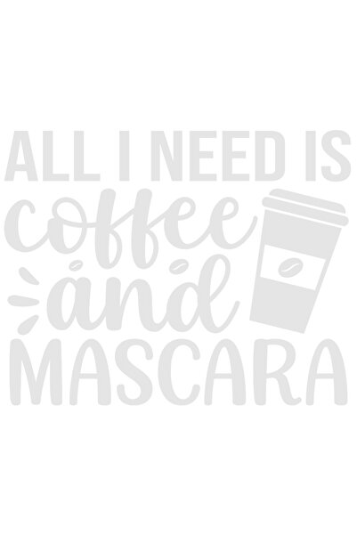 StoryGift Romania Sticker Adeziv 90CM Exterior pentru femeile care au nevoie doar de cafea si de rimel/mascara ,