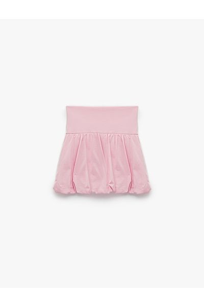 Koton Comfortable Fit High Waist Sports Balloon Shorts Skirt